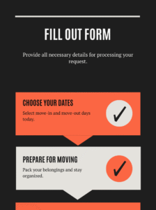 Form with move in move out date