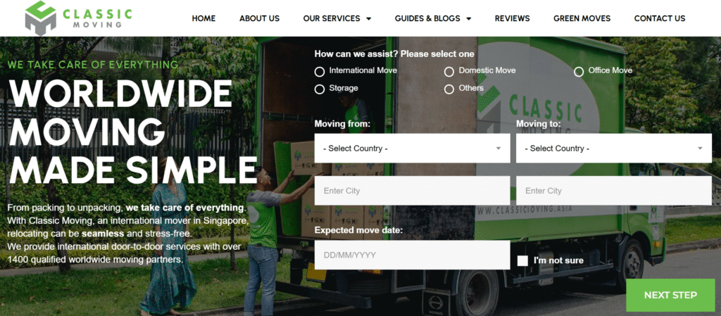 Classic Moving Asia Website