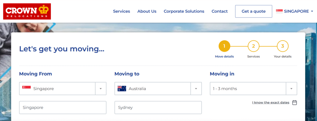 Crown relocations website