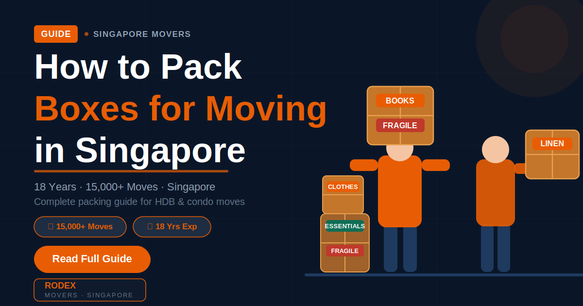 How to Pack Boxes for Moving Singapore